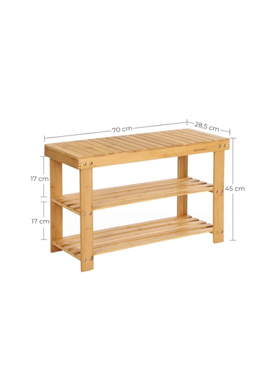 Ayakkabı Rafı, Ayakkabı Dolabı, Oturma Banklı, Bambu, 3 Raf Zeminli, 70 X 28 X 45 Cm, Koridor, Banyo, Oturma Odası Ve Antre İçin Ideal Lbs04n Diğer Ayakkabı Rafı, Ayakkabı Dolabı, Oturma Banklı, Bambu, 3 Raf Zeminli, 70 X 28 X 45 Cm, Koridor, Banyo, Oturma Odası Ve Antre İçin Ideal Lbs04n Diğer
