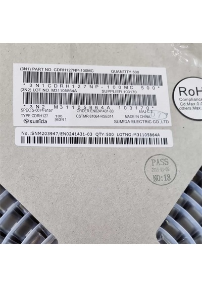 Cdrh127np-100mc 10uh 5.4a 12x12x8 Sumıda Smd Bobin 9 Adet