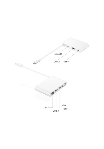 Huaweı Matedock 3, Hdmı, Vga, Usb-a Ve Usb-c'ye Sahip Kompakt Bağlantı İstasyonu