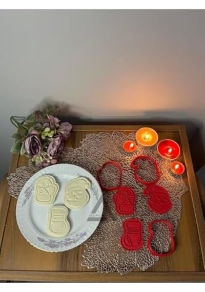 Almalı Yılbaşı & Yeniyıl Kurabiye Kalıbı Set-1 3&apos Lü