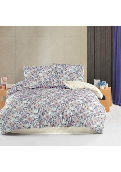 Aryıldız Home Exclusive Saten Nevresim Çift Kişilik Peony Çok Renkli