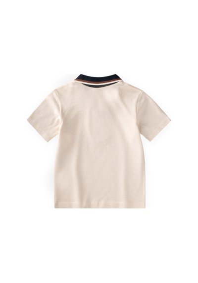 Cigit Polo Yaka T-shirt 2-10 Yaş Ekru