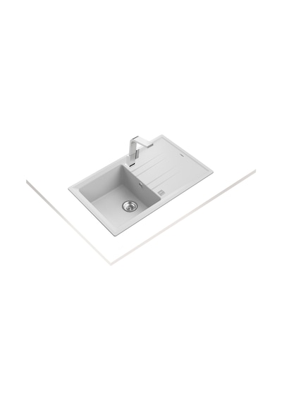Teka Stone 50 B-Tg Tek Hazneli Tek Damlalıklı Tegranite Eviye - Beyaz - 115330026