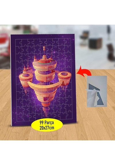 Uzay Boşluğunda Uzay Mekiği 99 Parça Puzzle Yapboz Tablo-12687