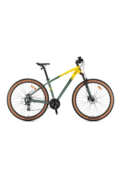 Kron Xc 150 H.disk 27.5 Jant Dağ Bisikleti Mat Yeşil-sarı-füme Yeşil - Sarı