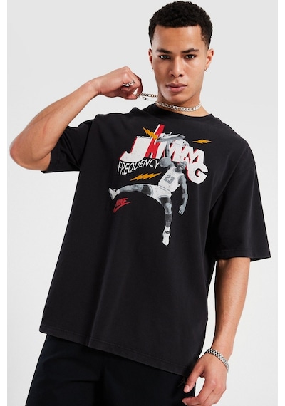 Nike Jordan Brand 85 Ss Crew Erkek Grafikli Tişört Siyah Siyah