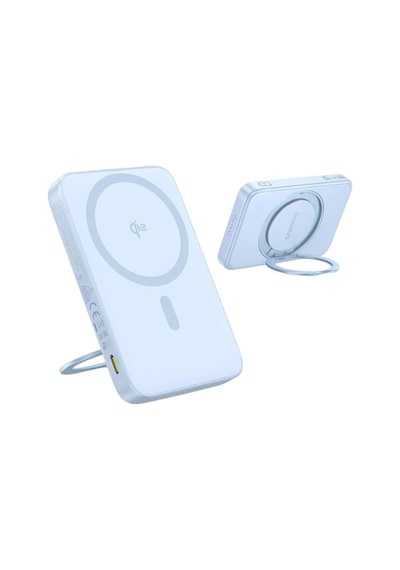 Baseus Picogo Qi2 Magsafe 5000 Mah 20w Powerbank Stand Özellikli + Type C To C Kablo - Mavi