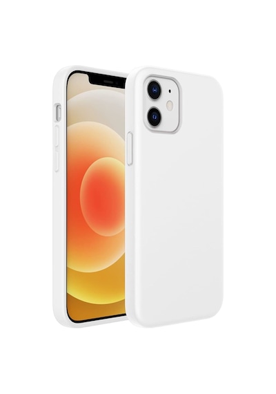 Apple Uyumlu iPhone 12 Ve 12 Pro Model Lansman Kılıf, İçi Kadife , Yüksek Kalite, Leke Tutmayan Beyaz