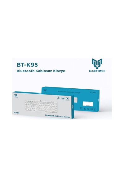 Bt-k95 Bluetooth Bağlantılı Taşınabilir Sessiz Slim Sessiz Klavye Beyaz Telefon Tablet Mac Uyumlu
