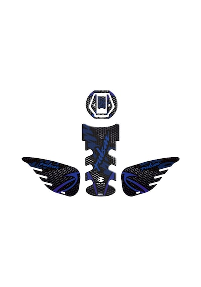 Gogo Tank Pad Seti 006 Siyah-mavi Bajaj Pulsar