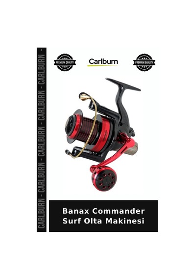 Özel Seri Banax Commander Surf Olta Makinesi Akarsu Avı Aksesuar Ekipman