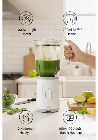 Lura 12R4 Mix 300 W Kişisel Blender