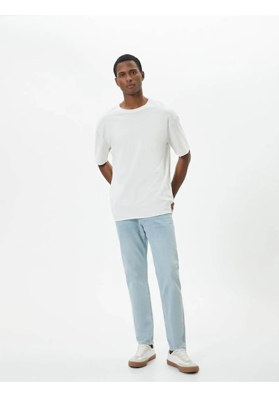 Koton Erkek Jean Pantolon Açık İndigo 4sam40055nd 24yy59000100 Y5905 Açık İndigo