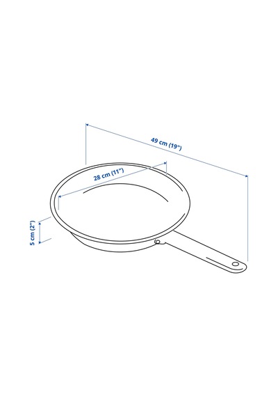 Ikea 365+ Kızartma Tavası 28 Cm Gümüş