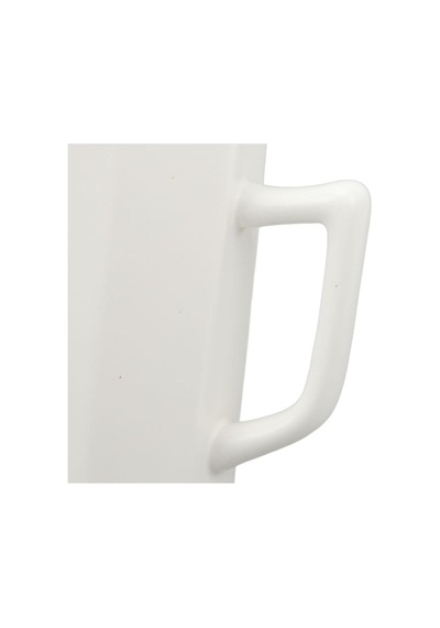 Mermer Tasarımlı Kapaklı Kaşıklı Sıcak Tutan Kupa Bardak Fincan Mug Mini Motivasyon Termos 330 Ml. Beyaz