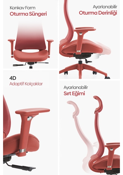 Karr Office Lizbon Ergonomik Çalışma Koltuğu