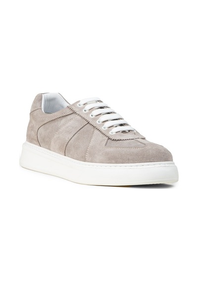 Deery Erkek Hakiki Süet Gri Sneaker Ayakkabı - 02017mgrıp01 Gri