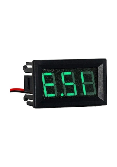 2 Kablolu 0.36 İnç Voltmetre, Dc2.4v-30v Ölçüm İçin