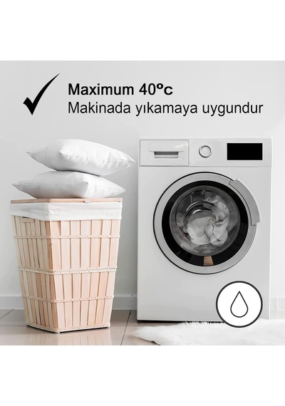 900 Gr Antialerjik Boncuk Silikon Yastık 4 Beyaz