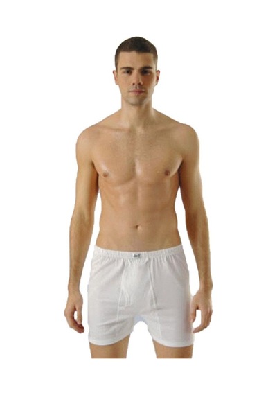 Anıt Erkek Penye Arjantin Külot Boxer Pamuklu Beyaz 1152