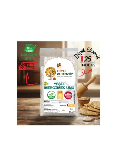 Glutensiz Yeşil Mercimek Unu 1 Kg