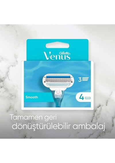 Gillette Venus Smooth Kadın Tıraş Bıçağı 2'li