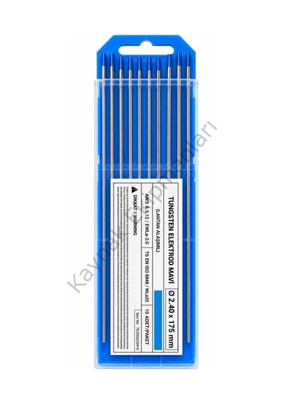 Mavi Tungsten Elektrod Argon İğnesi 2.4x175 Mm - 1 Adet