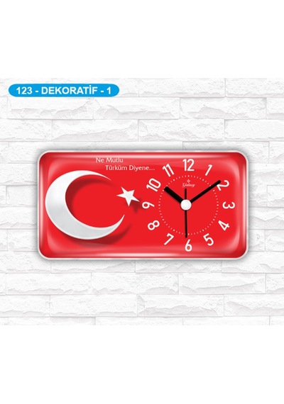 Dekoratif Magnetli Mıknatıslı Buzdolabı Mutfak Duvar Saati (295540364)