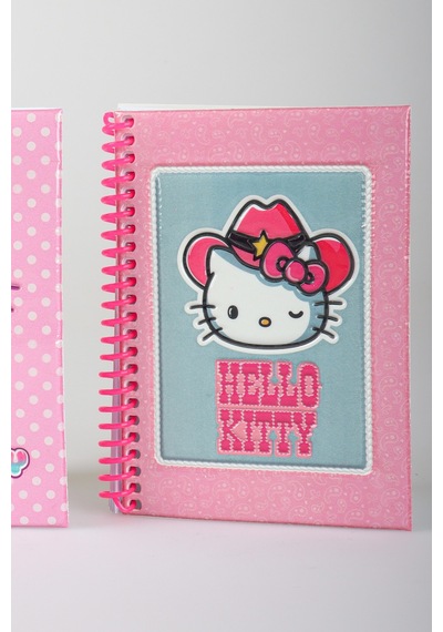 X Dekomus Lisanslı Hello Kitty Özel Tasarım A6 Bloknot Çizgisiz 80 Yaprak Tek Adet Altın