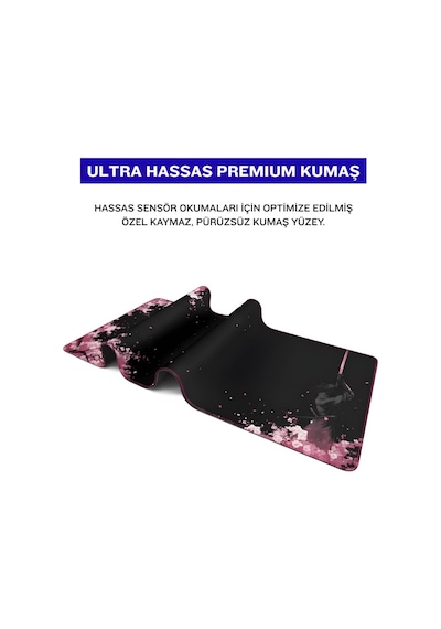 8 Farklı Desenli Baskılı Model Xxl Gaming Mouse Pad 90x40 Cm Dikişli Kenar, Kaymaz Taban, Dijital Tasarım, Hassas Takip, Ultra Geniş Oyuncu Mousepad Sword 90x40 Cm