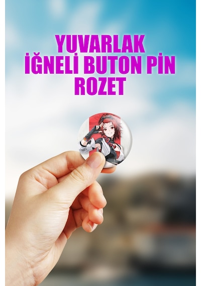 Chixia Wuthering Waves Gacha Çanta Süsü Rozet İğneli Buton Rozet Seti 1 Adet Tekli