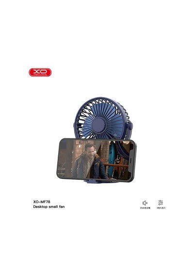 Mf78 Taşınabilir 1200mah Şarjlı Masaüstü Mini Fan 360 Dönebilir Sessiz Telefon Tutuculu Vantilatör 11083606