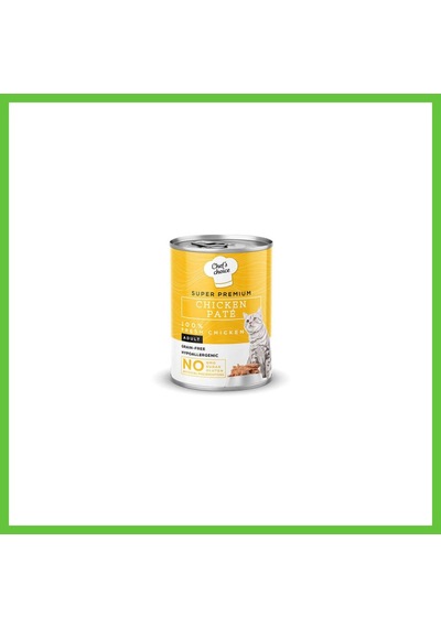 Chefs Choice Pate Chicken Tavuklu Tahılsız Ezme Yetişkin Kedi Konservesi 400 Gr Dmc