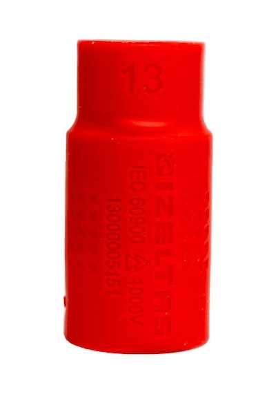 İzeltaş 13000005151 1000v İzoleli 6 Köşe 1/2" Lokma Anahtar 13 Mm
