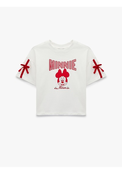 Koton Minnie Mouse Fiyonklu Bisiklet Yaka Kısa Kollu Pamuklu Lisanslı Tişört Ekru 6skg10659ak Koton Minnie Mouse Fiyonklu Bisiklet Yaka Kısa Kollu Pamuklu Lisanslı Tişört Ekru 6skg10659ak