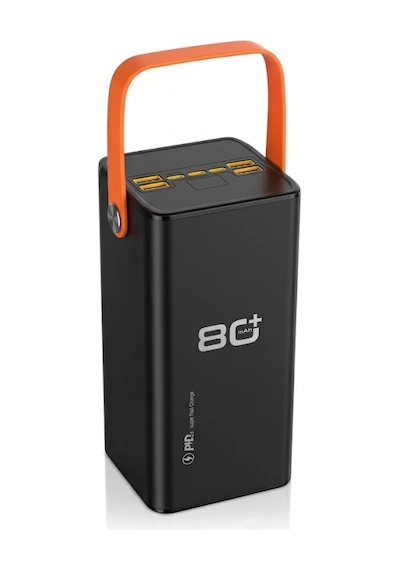 Profesyonel Powerbank 80000 Mah Çoklu Giriş Çıkış Destekli Uzun Süreli Taşınabilir Şarj Lacivert
