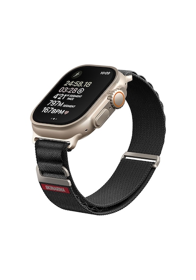Watch 7 45mm Kordon Skinarma Kobu Hasır Strap Kayış Siyah