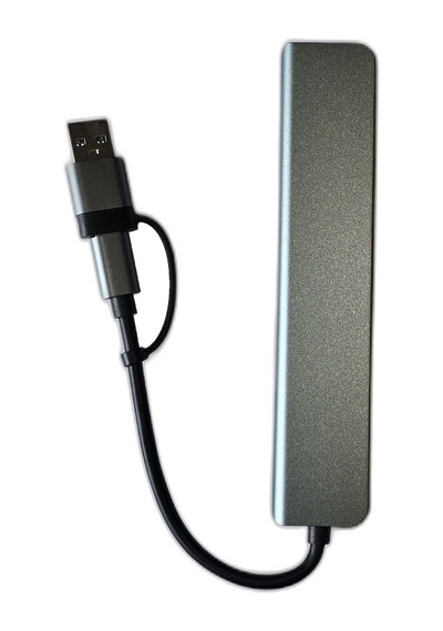 Usb 3.0 Type-c Çoğaltıcı Hub Alüminyum Çoklayıcı Dönüştürücü Typ-c Yuvalı