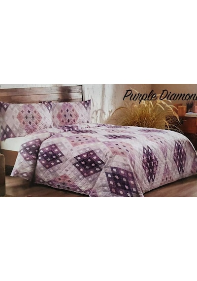 Özdilek Mor Purple Dıamond Çift Kişilik Yatak Örtüsü Mor