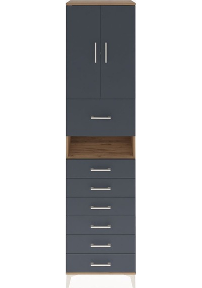 Hyperion Dolap 2 Raflı 7 Çekmeceli 2 Kapaklı 60x44x243 Çam-antrasit Atlas Çam Hyperion Dolap 2 Raflı 7 Çekmeceli 2 Kapaklı 60x44x243 Çam-antrasit Atlas Çam