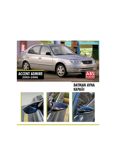Accent Admire Batman Ayna Kapağı Piano Black / 2003 - 2006
