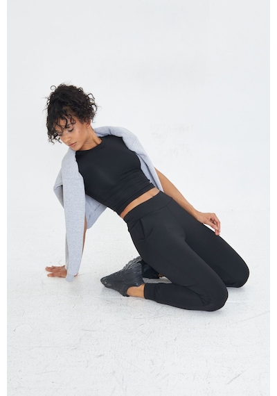 Lesa Wear Yüksek Bel Toparlayıcı Ve Sıkılaştırıcı Likralı Jogger Eşofman Altı Joggers Siyah