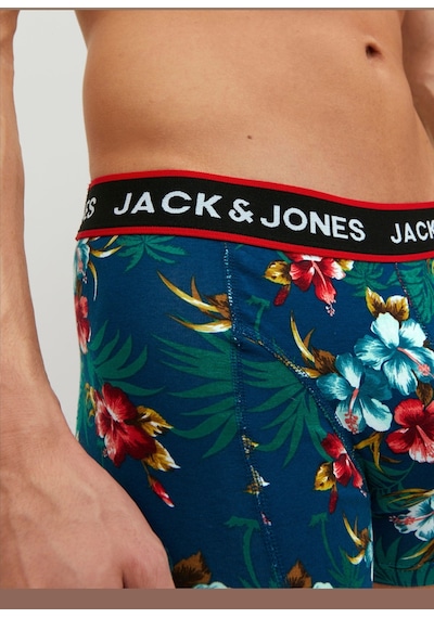 Jack & Jones Flower Trunks 3 Pack Noos Erkek Siyah Boxer 12171253-0 Siyah