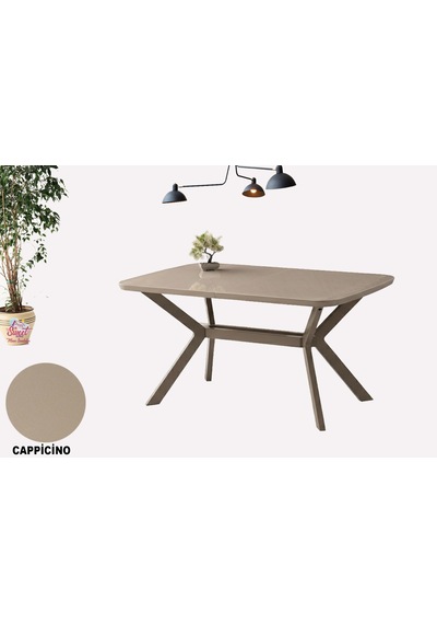 Anka Açılır Mdf Masa Tesla Metal Ayak Mutfak,salon,yemek Odası Masası 80x130 Cm Cappuccino Anka Açılır Mdf Masa Tesla Metal Ayak Mutfak,salon,yemek Odası Masası 80x130 Cm Cappuccino