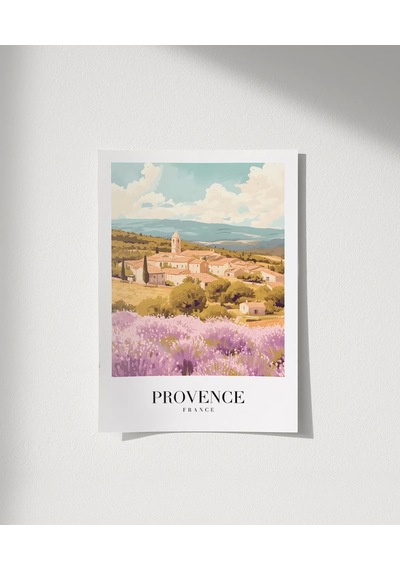 Çerçevesiz Poster Provence Doğası Ve Mimari