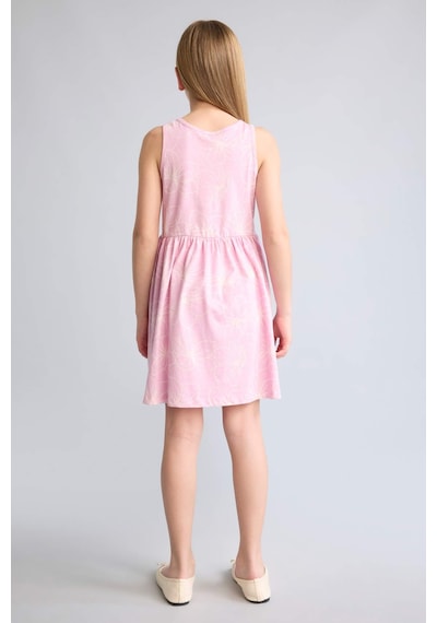 Defacto Kolsuz Penye Pembe Elbise Kız Çocuk H2700a826hspn453 Pembe-pn453