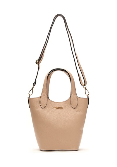 D53 Nude Omuz Çantası Kadın Top Piumelli Milano Bag beyaz