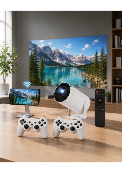 Astraltech Taşınabilir 4k Projeksiyon Cihazı Wi-fi 6 Ve Bluetooth 5.0
