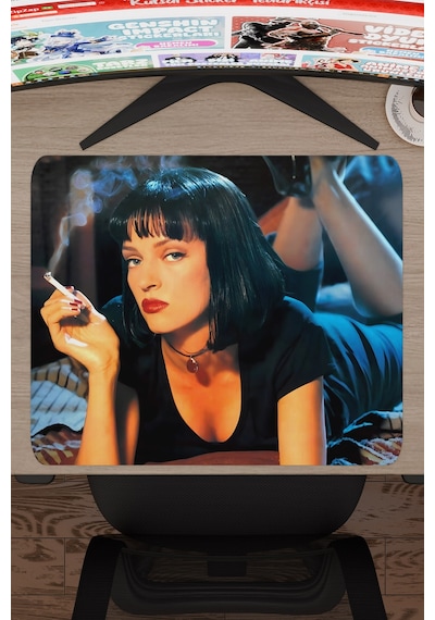 Pulp Fiction Ucuz Roman Tarantino V1 48x40 Xl Gaming Kauçuk Kaymaz Taban Mouse Pad Fare Altlığı