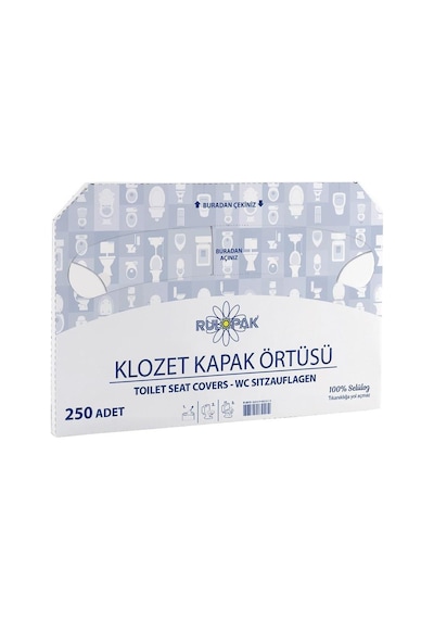 Rulopak Klozet Kapak Örtüsü 20 X 250 Adet